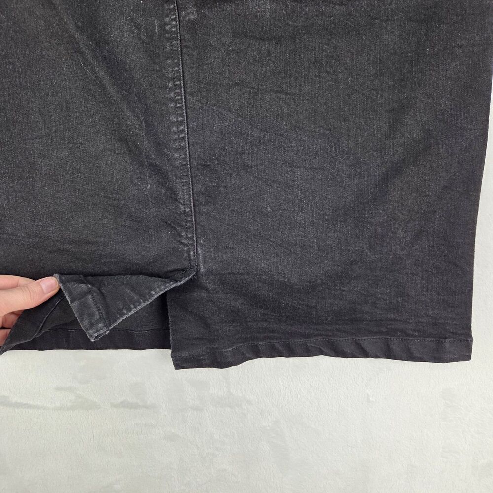 Women Within Black Denim Pencil Skirt Plus Size 12W - Picture 6 of 9